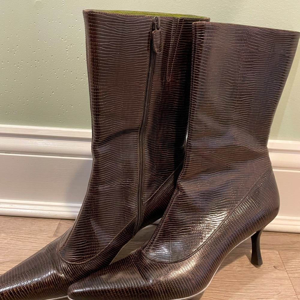 Cole Haan pointy boots sz 7.5B